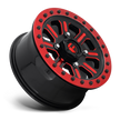 Fuel Wheels D911 Hardline UTV Beadlock 15x10 Gloss Black W/Red Tinted Clear 25mm ET 132mm CB 4x156