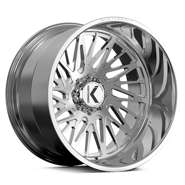 KG1 Forged KC100 Hardtail-Left Wheel 22x12 Polished -44mm ET 124.3mm CB 8x180