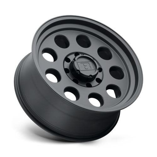Level 8 Hauler 16x6 Matte Black 0mm ET 108mm CB 6x139.7