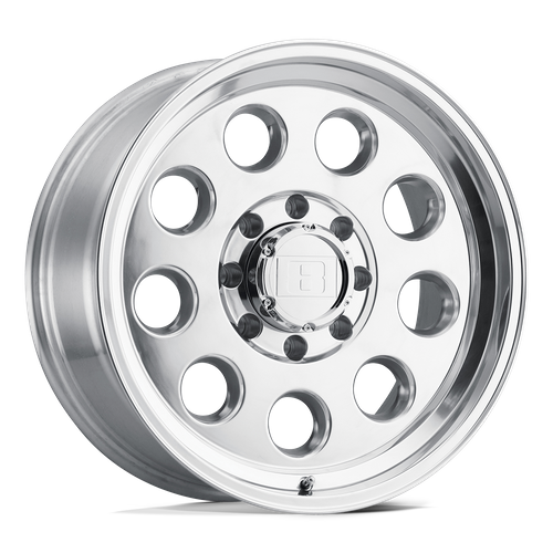 Level 8 Hauler 16x8.5 Polished -25mm ET 71.5mm CB 5x127