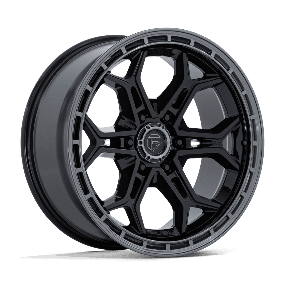 Fuel Wheels FC896 Heathen 20x9 Gloss Black w/Gloss Gunmetal Lip 20mm ET 106.1mm CB 6x139.7