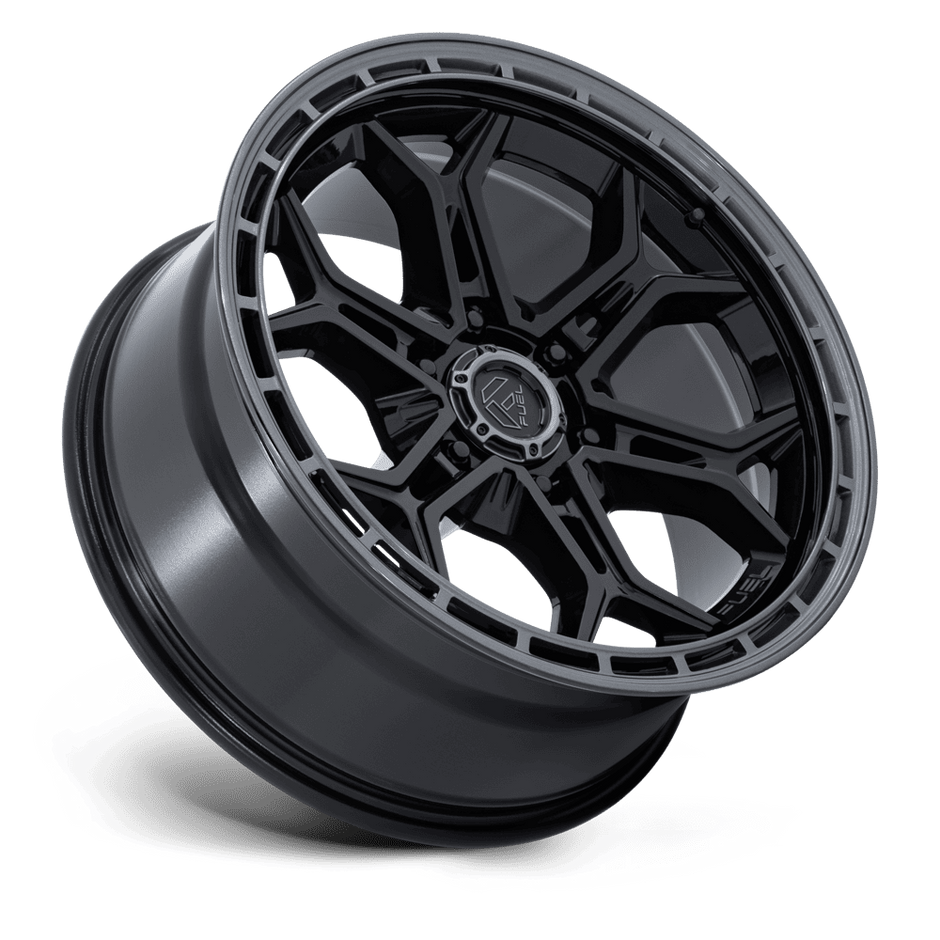 Fuel Wheels FC896 Heathen 20x9 Gloss Black w/Gloss Gunmetal Lip 20mm ET 106.1mm CB 6x139.7