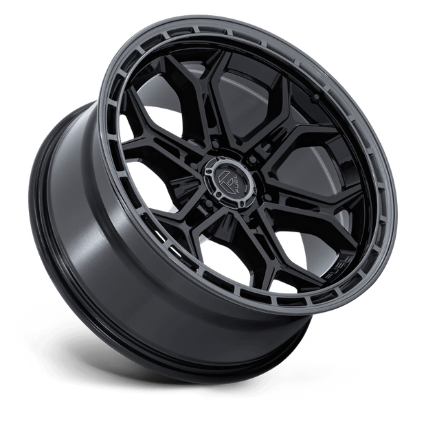 Fuel Wheels FC896 Heathen 20x9 Gloss Black w/Gloss Gunmetal Lip 1mm ET 106.1mm CB 6x139.7
