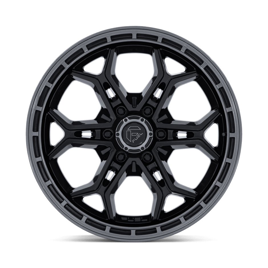 Fuel Wheels FC896 Heathen 20x9 Gloss Black w/Gloss Gunmetal Lip 1mm ET 87.1mm CB 6x135