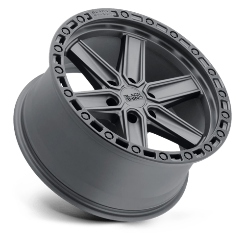 Black Rhino Hard Alloys Henderson 20x9.5 Gun Black w/Black Ring 0mm ET 87.1mm CB 6x135