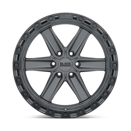 Black Rhino Hard Alloys Henderson 20x9.5 Gun Black w/Black Ring 0mm ET 87.1mm CB 6x135