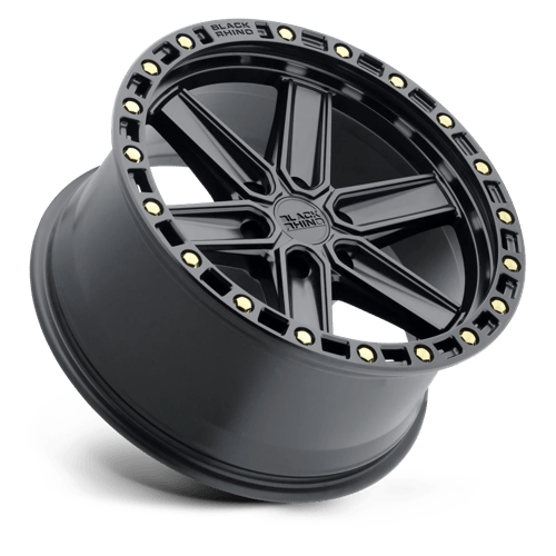 Black Rhino Hard Alloys Henderson 20x9.5 Matte Black w/Brass Bolts -18mm ET 112.1mm CB 6x139.7