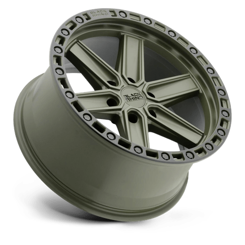 Black Rhino Hard Alloys Henderson 17x9 Olive Drab Green w/Black Ring 0mm ET 87.1mm CB 6x135