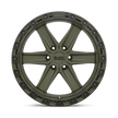 Black Rhino Hard Alloys Henderson 17x9 Olive Drab Green w/Black Ring 0mm ET 87.1mm CB 6x135