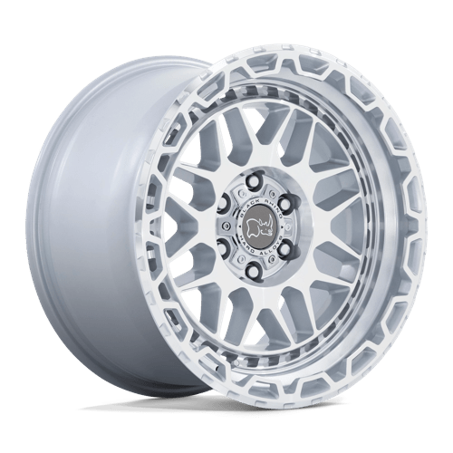 Black Rhino Hard Alloys Holcomb 17x9.5 Gloss Silver w/Mirror Cut Face 12mm ET 87.1mm CB 6x135