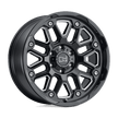Black Rhino Hard Alloys Hollister 18x9.5 Gloss Black w/Milled Spokes -18mm ET 122.4mm CB 8x165.1
