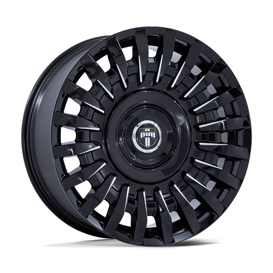 DUB Wheels DC272 Honcho 22x9 Gloss Black Milled 15mm ET 72.56mm CB Custom BP