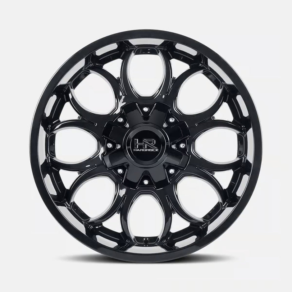 Hardrock Offroad Horseshoe 20x10 Gloss Black -19mm ET 87mm CB 5x127/5x139.7 wheel