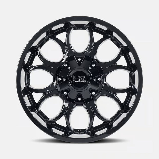 Hardrock Offroad Horseshoe 22x10 Gloss Black -25mm ET 108mm CB 6x135/6x139.7 wheel