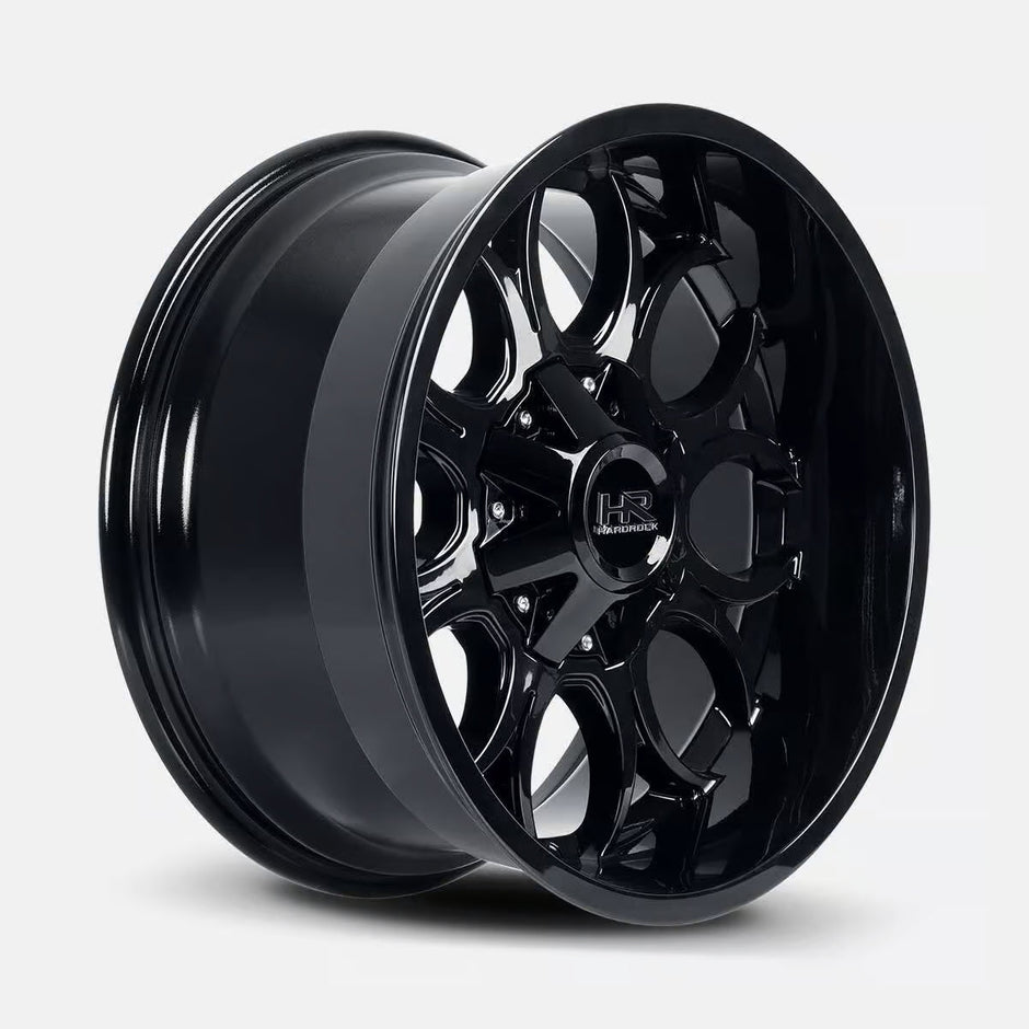 Hardrock Offroad Horseshoe 20x10 Gloss Black -19mm ET 125.2mm CB 8x170 wheel