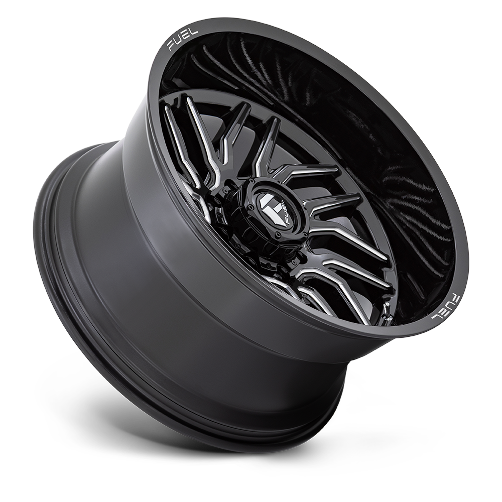 Fuel Wheels D807 Hurricane 20x10 Gloss Black Milled -18mm ET 125.1mm CB 8x170