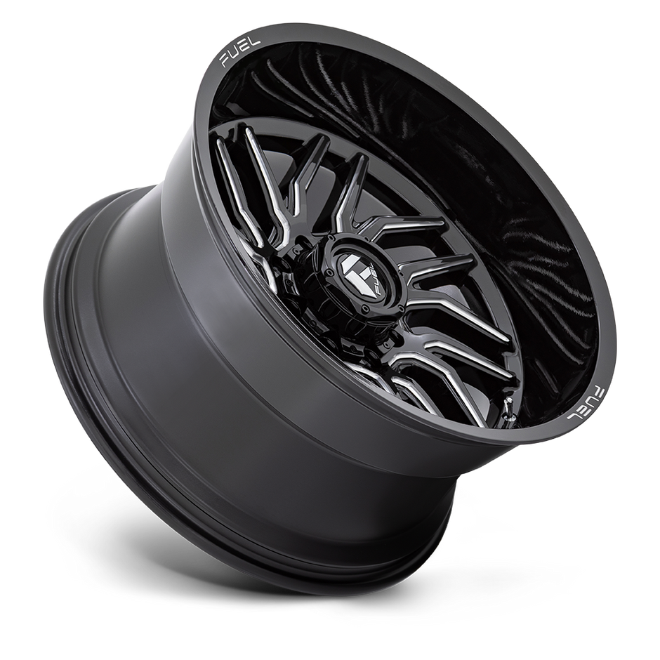 Fuel Wheels D807 Hurricane 20x10 Gloss Black Milled -18mm ET 125.1mm CB 8x170