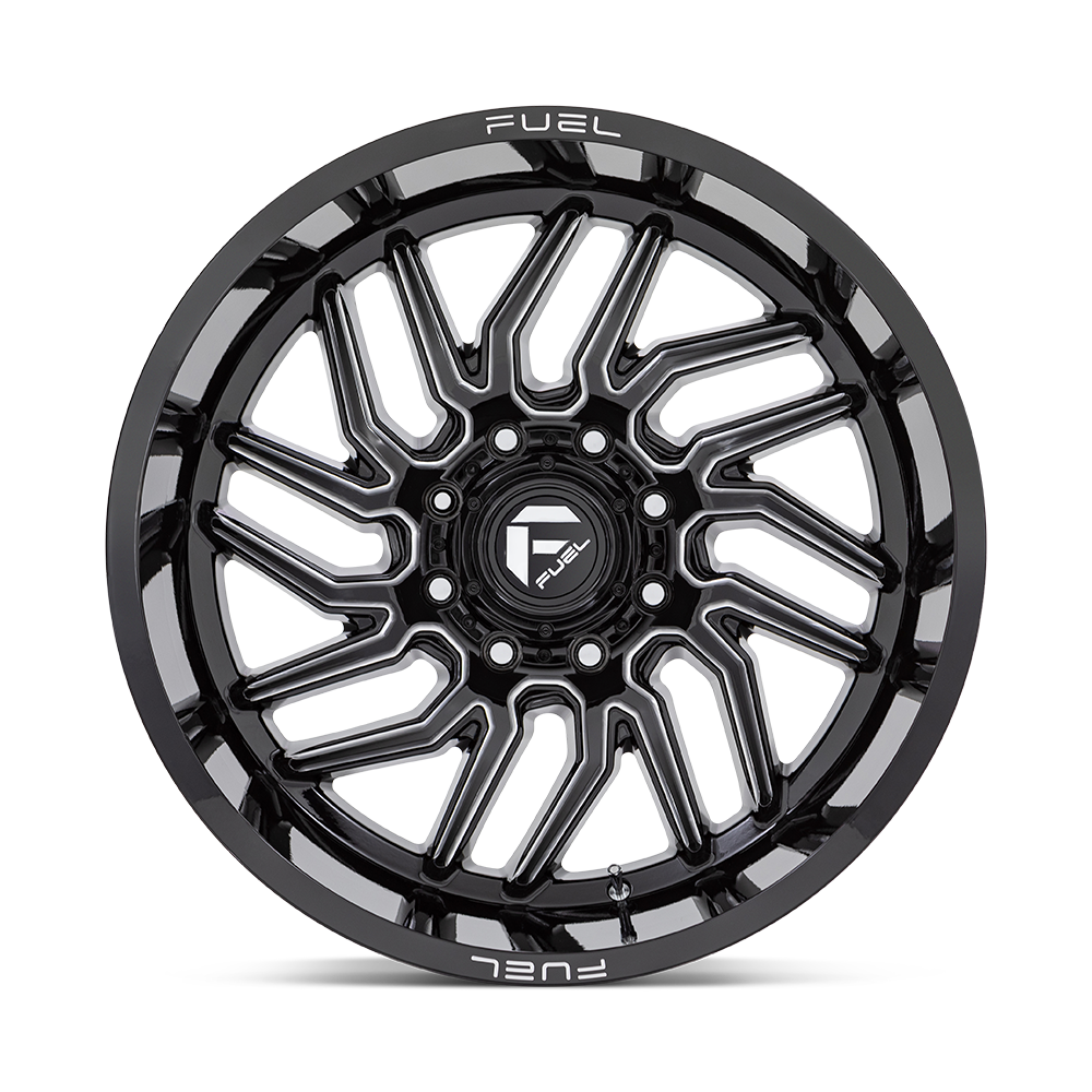 Fuel Wheels D807 Hurricane 20x10 Gloss Black Milled -18mm ET 125.1mm CB 8x170