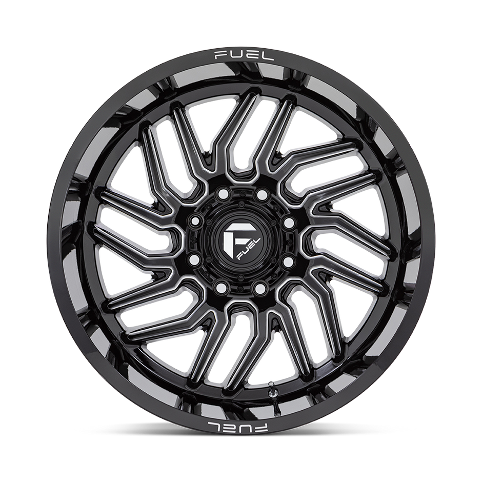 Fuel Wheels D807 Hurricane 20x10 Gloss Black Milled -18mm ET 125.1mm CB 8x170