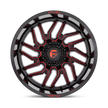 Fuel Wheels D808 Hurricane 20x10 Gloss Black Milled w/Red Tint -18mm ET 125.1mm CB 8x170