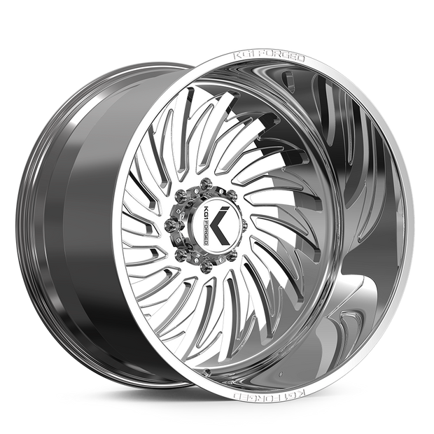 KG1 Forged KF017 Hurricane-Right Wheel 26x16 Polished -101mm ET 122.1mm CB 8x165.1