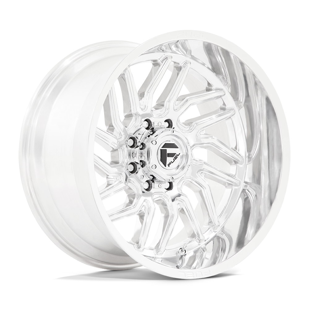 Fuel Wheels D809 Hurricane 20x10 Polished w/Milled -18mm ET 125.1mm CB 8x170