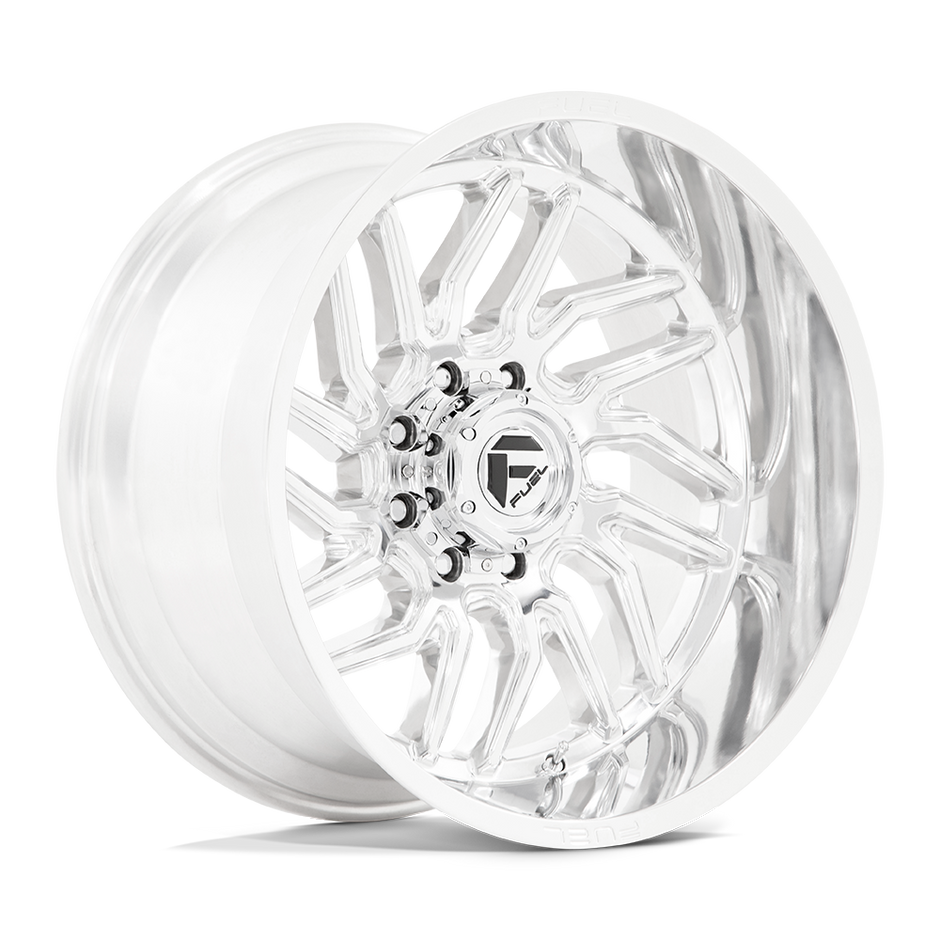 Fuel Wheels D809 Hurricane 20x10 Polished w/Milled -18mm ET 125.1mm CB 8x170