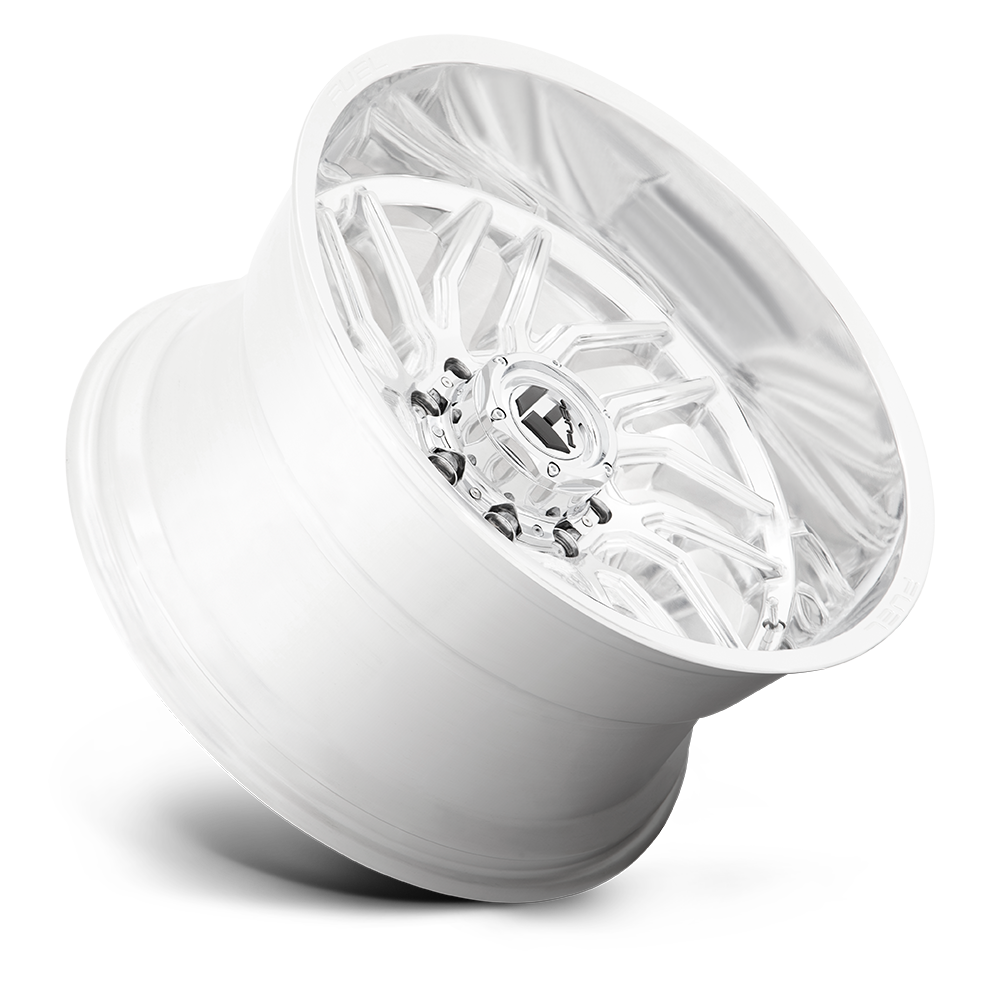 Fuel Wheels D809 Hurricane 20x10 Polished w/Milled -18mm ET 125.1mm CB 8x170