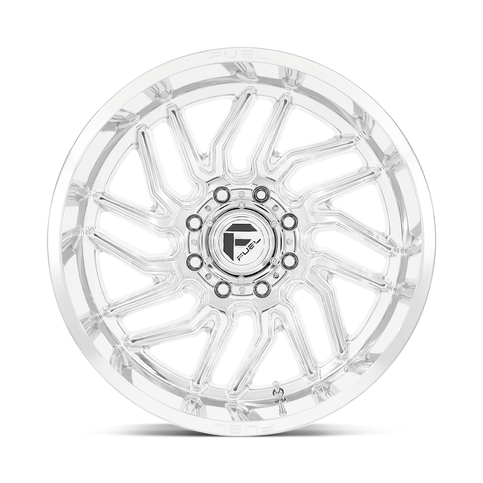 Fuel Wheels D809 Hurricane 20x10 Polished w/Milled -18mm ET 125.1mm CB 8x170