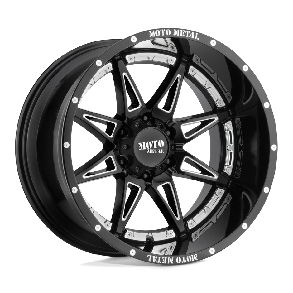 Moto Metal MO993 Hydra 18x8.5 Gloss Black Milled 18mm ET 71.5mm CB 5x127