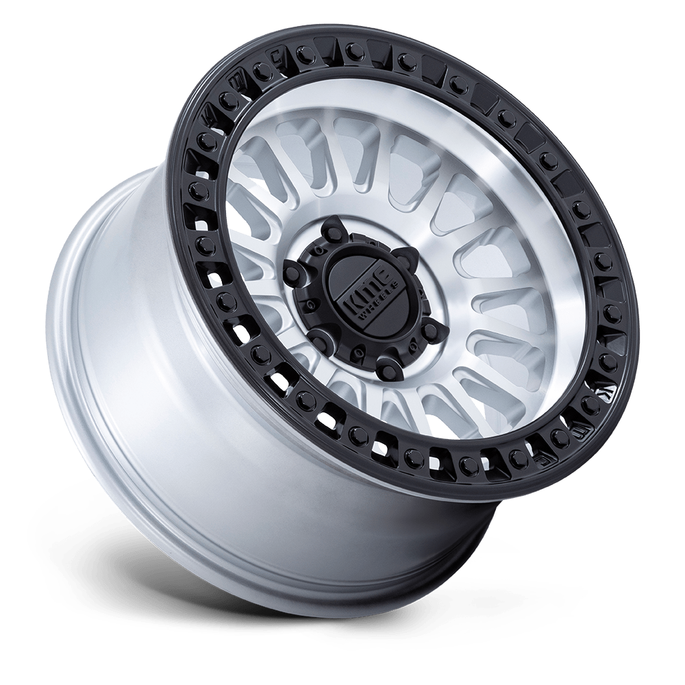 KMC Wheels KM552 IMS 18x9 Machined w/Matte Black Lip 18mm ET 66.06mm CB 6x114.3