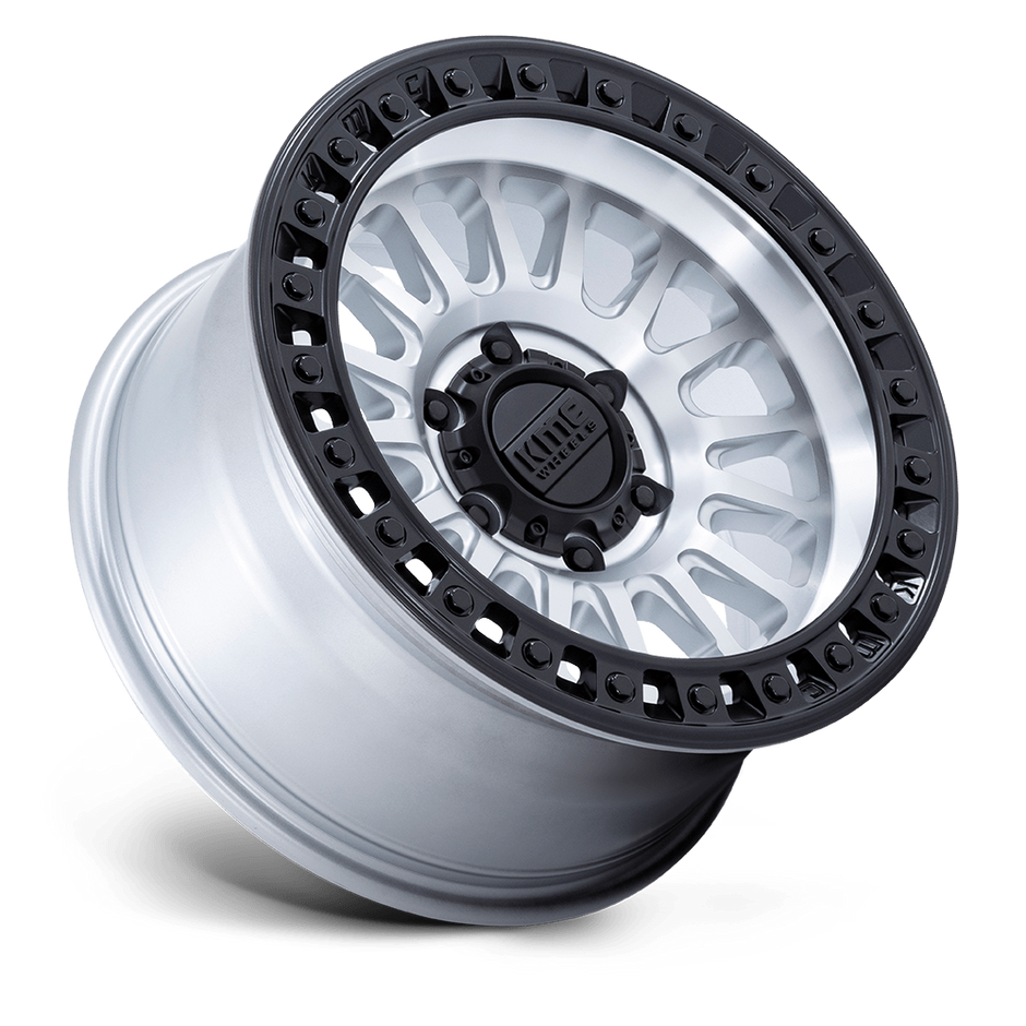 KMC Wheels KM552 IMS 18x9 Machined w/Matte Black Lip 18mm ET 66.06mm CB 6x114.3