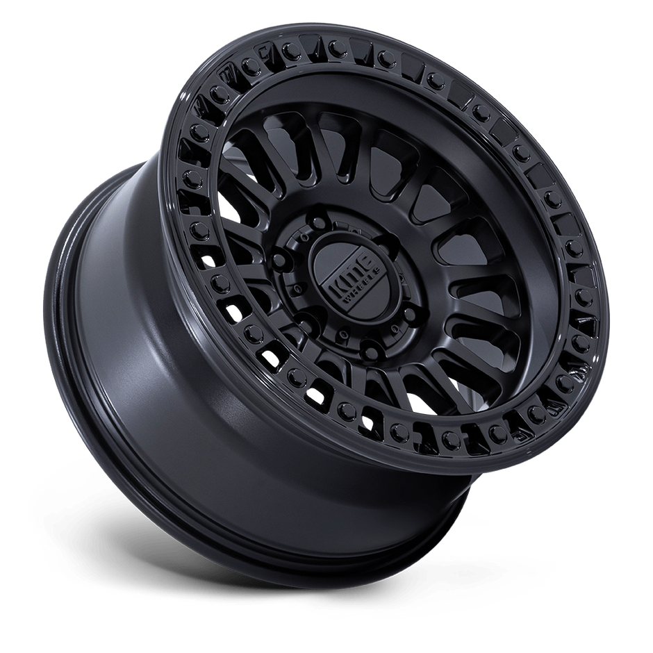 KMC Wheels KM552 IMS 18x9 Matte Black w/Gloss Black Lip 18mm ET 66.06mm CB 6x114.3