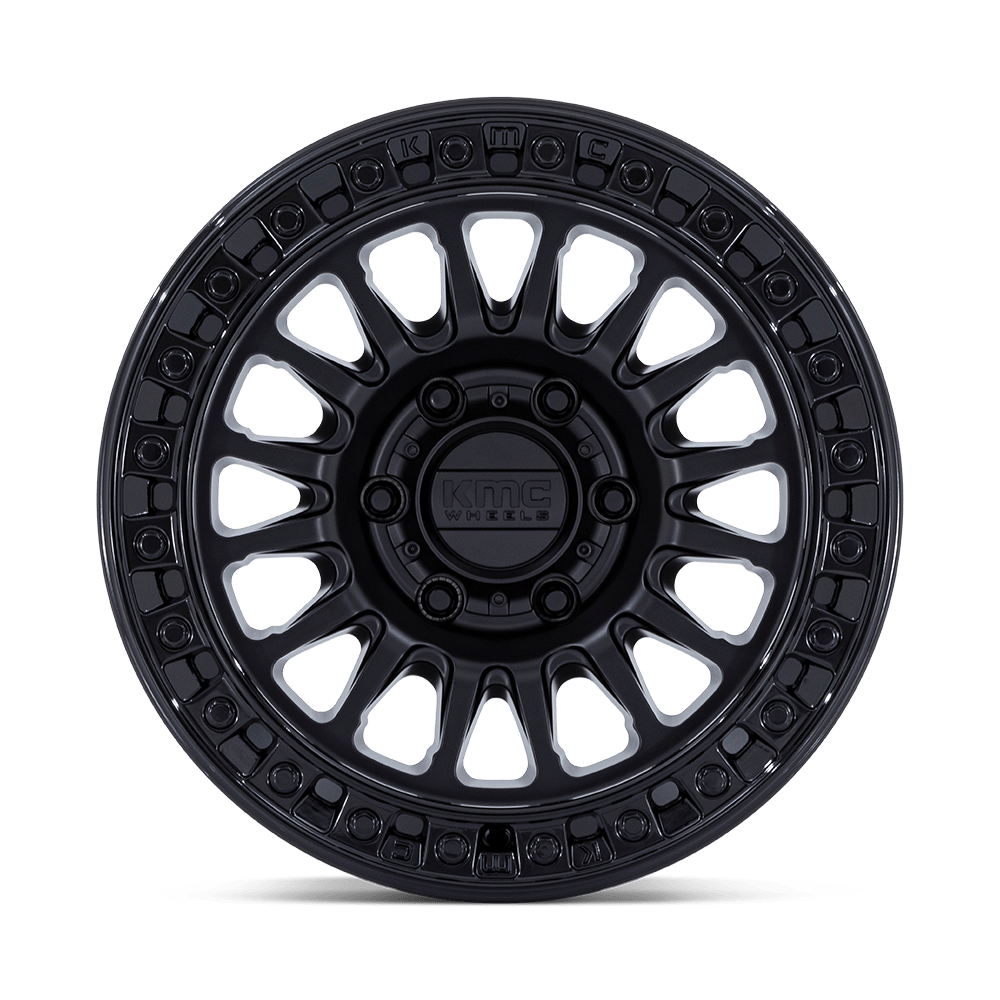 KMC Wheels KM552 IMS 18x9 Matte Black w/Gloss Black Lip 18mm ET 66.06mm CB 6x114.3
