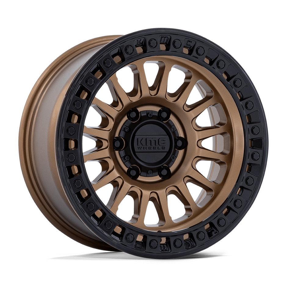 KMC Wheels KM552 IMS 20x9 Matte Bronze w/Gloss Black Lip 18mm ET 66.06mm CB 6x114.3