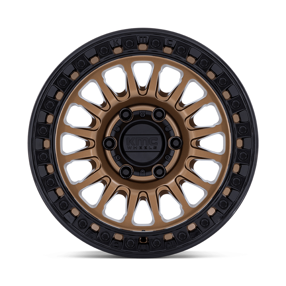 KMC Wheels KM552 IMS 20x9 Matte Bronze w/Gloss Black Lip 18mm ET 66.06mm CB 6x114.3