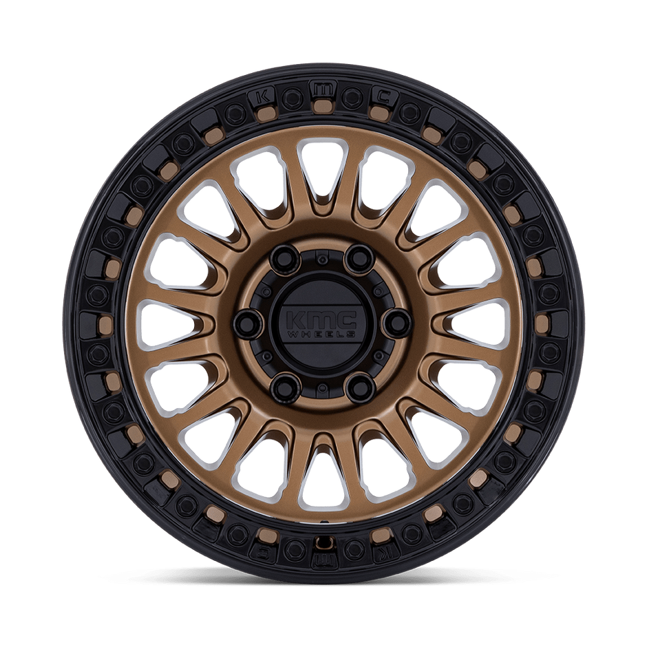 KMC Wheels KM552 IMS 20x9 Matte Bronze w/Gloss Black Lip 18mm ET 66.06mm CB 6x114.3