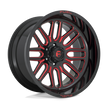 Fuel Wheels D663 Ignite 20x10 Gloss Black w/Red Tinted Clear -18mm ET 78.1mm CB 5x127