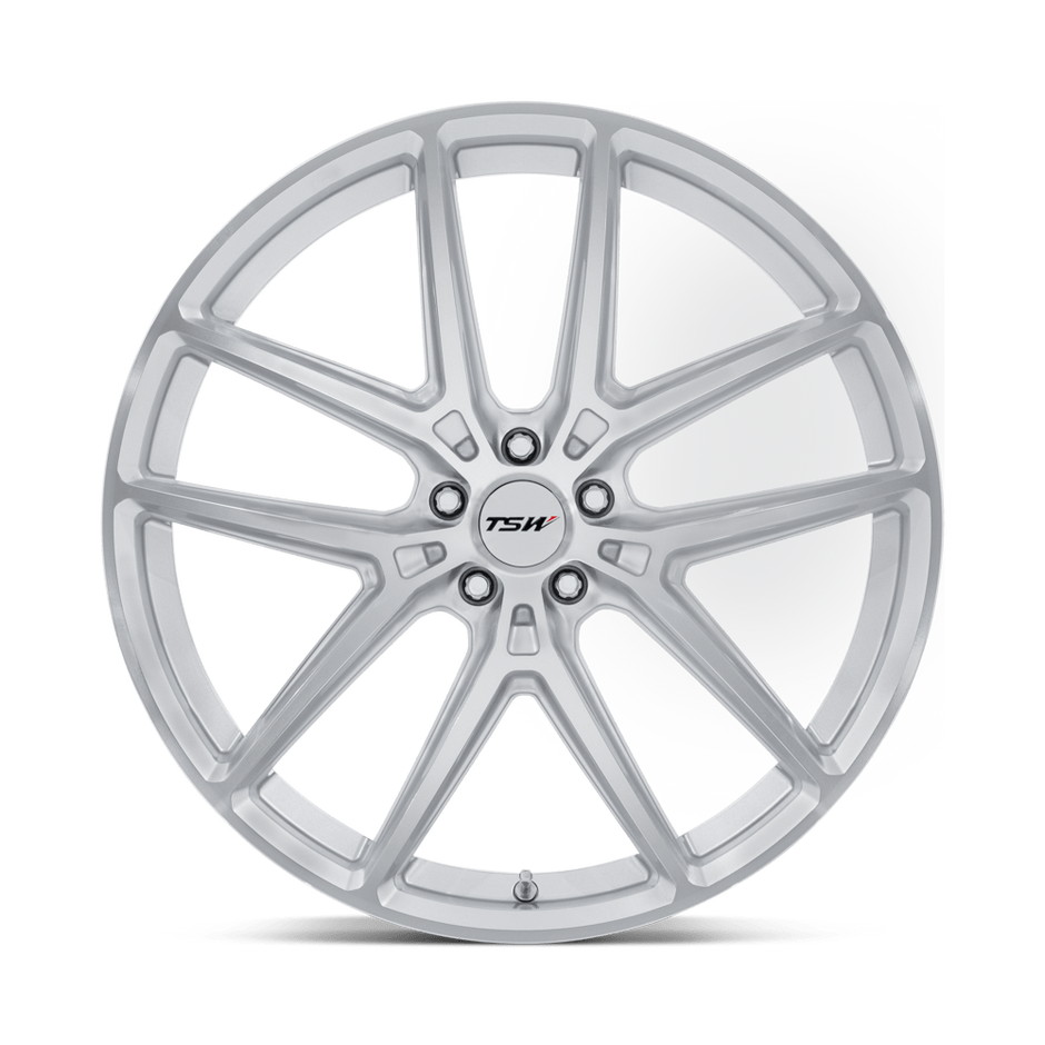 TSW TW006 Imola 19x8.5 Gloss Silver w/Machined Face 35mm ET 72.56mm CB 5x114.3
