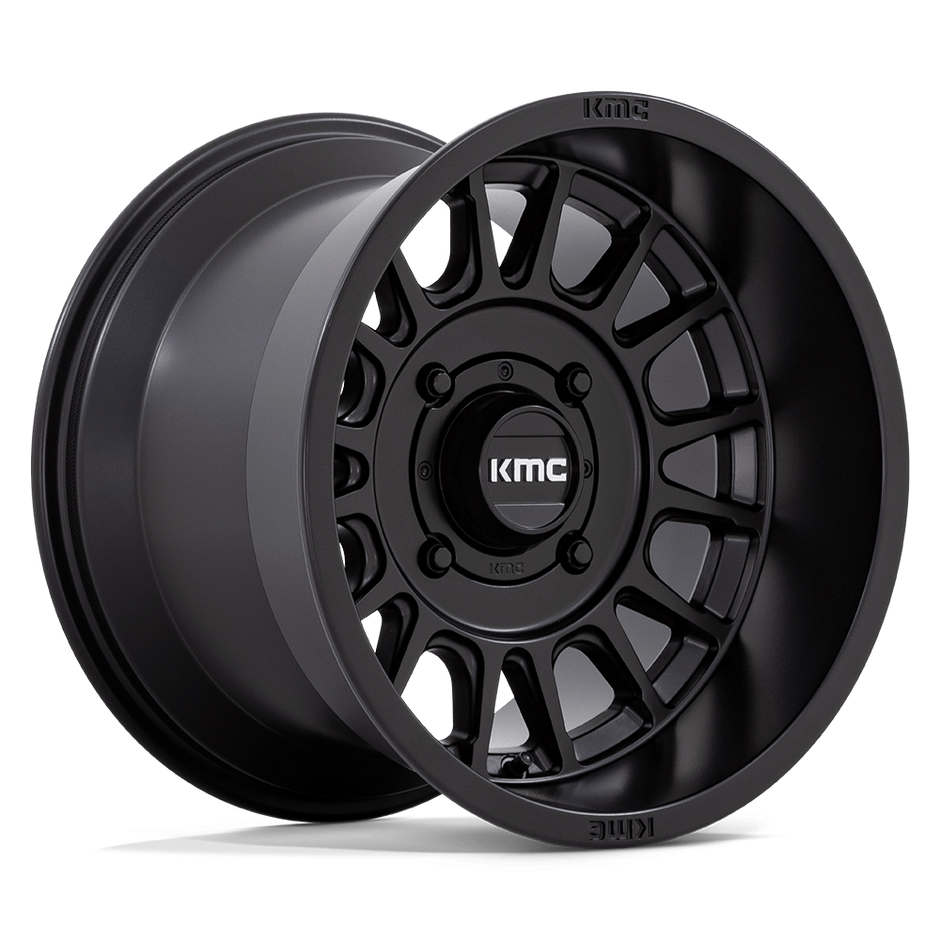 KMC Wheels KS138 Impact UTV 15x10 Satin Black 0mm ET 115.1mm CB 4x156