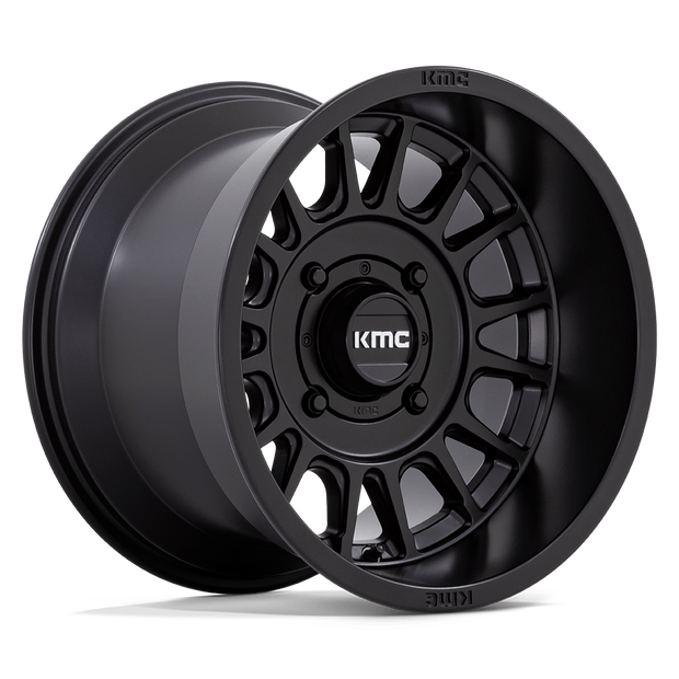 KMC Wheels KS138 Impact UTV 15x10 Satin Black 0mm ET 115.1mm CB 4x156