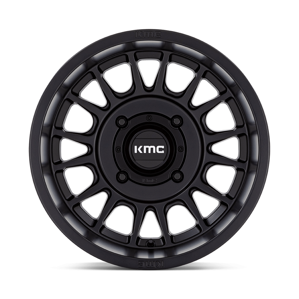 KMC Wheels KS138 Impact UTV 15x10 Satin Black 0mm ET 115.1mm CB 4x156