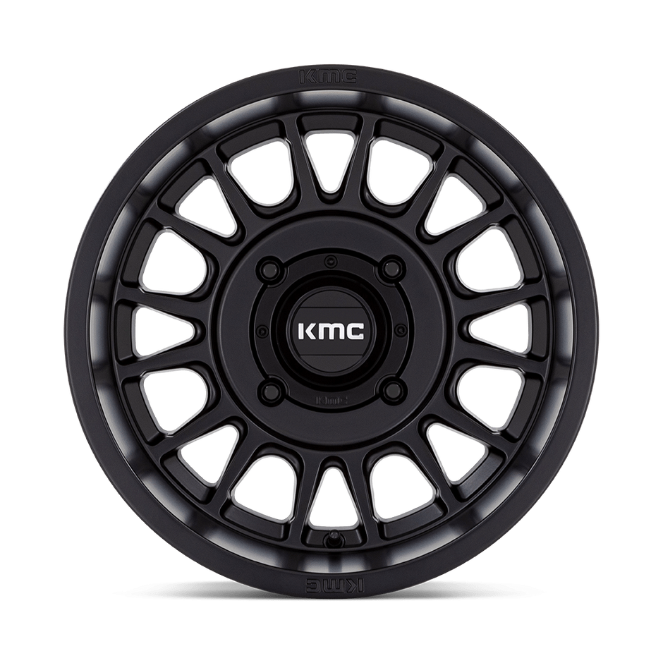 KMC Wheels KS138 Impact UTV 15x10 Satin Black 0mm ET 115.1mm CB 4x156