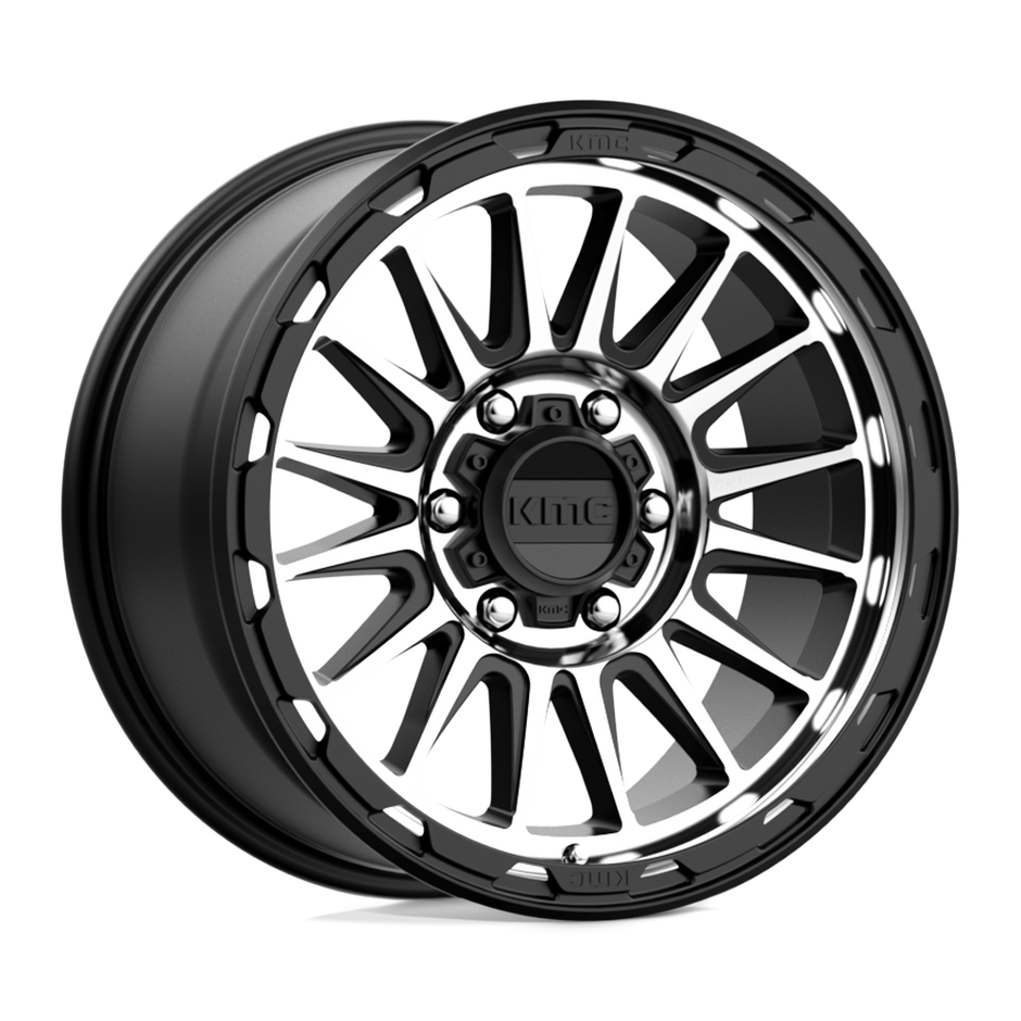 KMC Wheels KM542 Impact 16x7 Satin Black Machined 30mm ET 72.56mm CB 5x110
