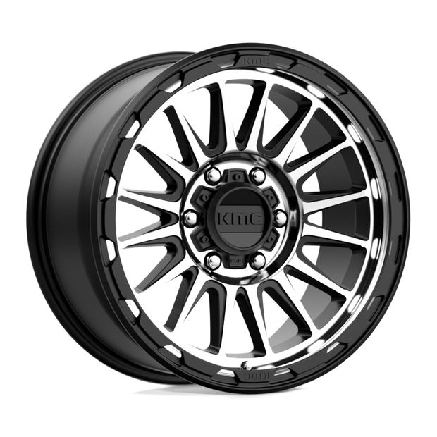 KMC Wheels KM542 Impact 16x7 Satin Black Machined 30mm ET 72.56mm CB 5x110