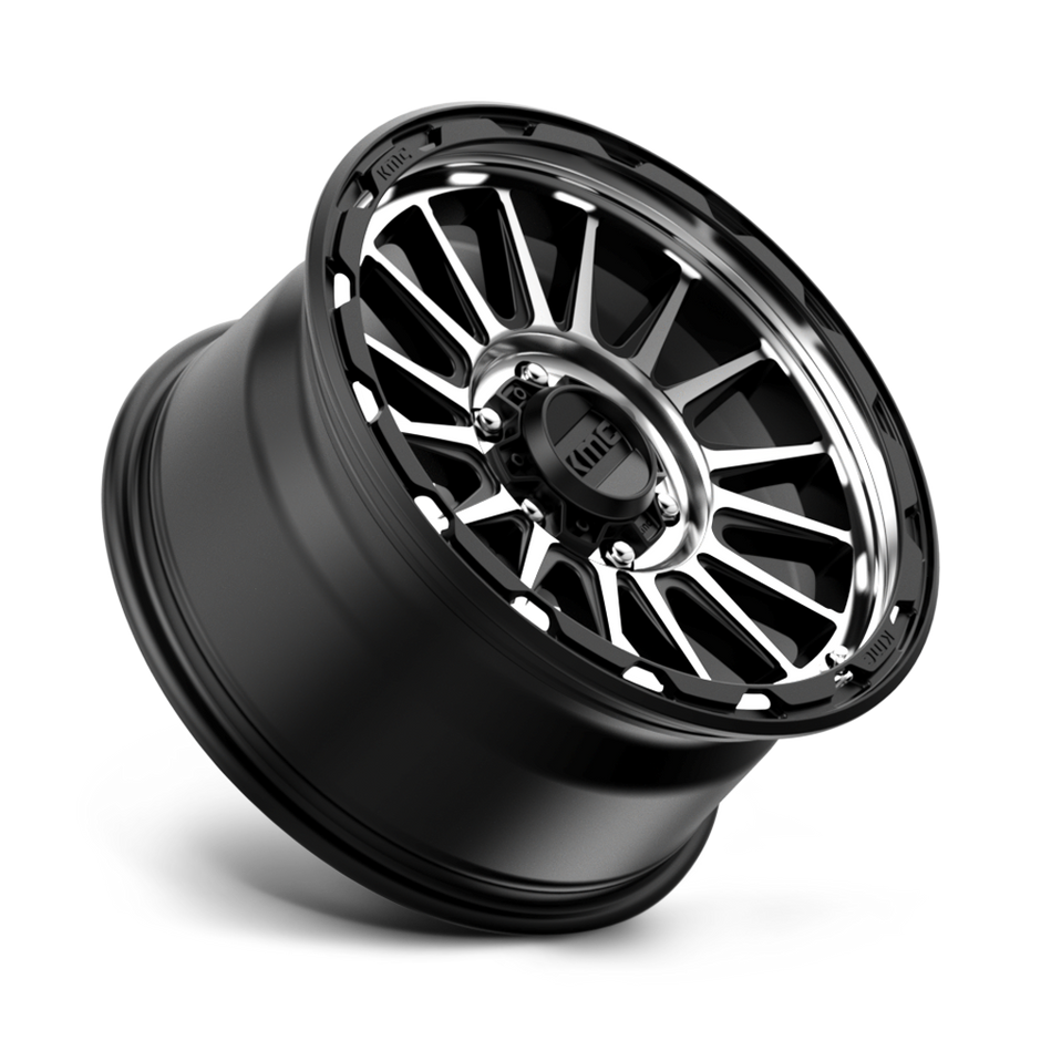 KMC Wheels KM542 Impact 16x7 Satin Black Machined 30mm ET 72.56mm CB 5x110