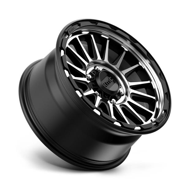 KMC Wheels KM542 Impact 16x7 Satin Black Machined 30mm ET 72.56mm CB 5x110