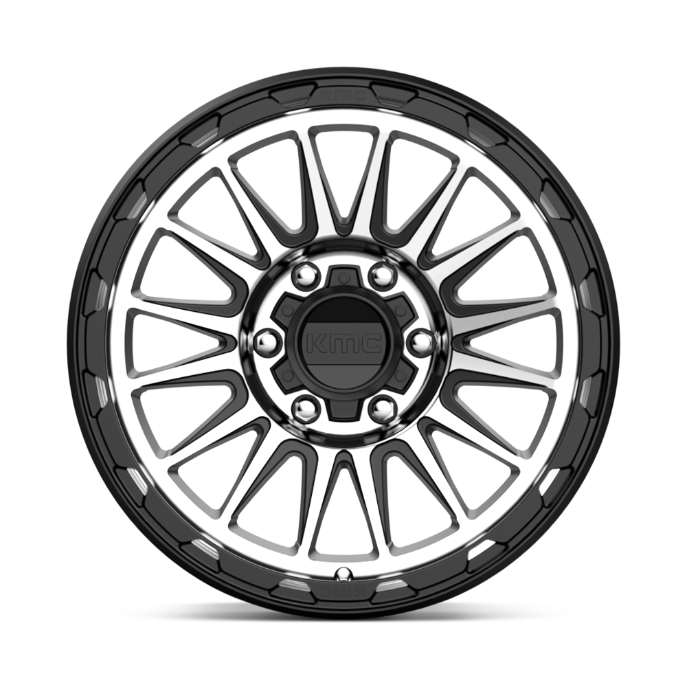 KMC Wheels KM542 Impact 16x7 Satin Black Machined 30mm ET 72.56mm CB 5x110