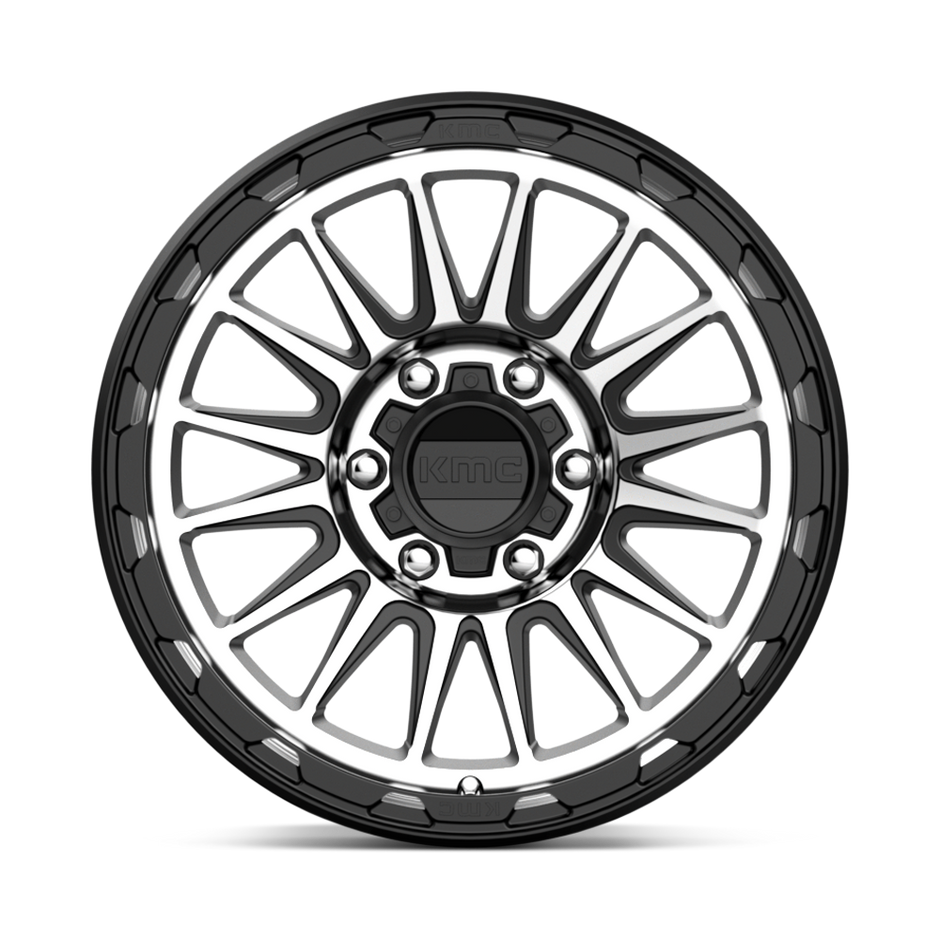 KMC Wheels KM542 Impact 16x7 Satin Black Machined 30mm ET 72.56mm CB 5x110