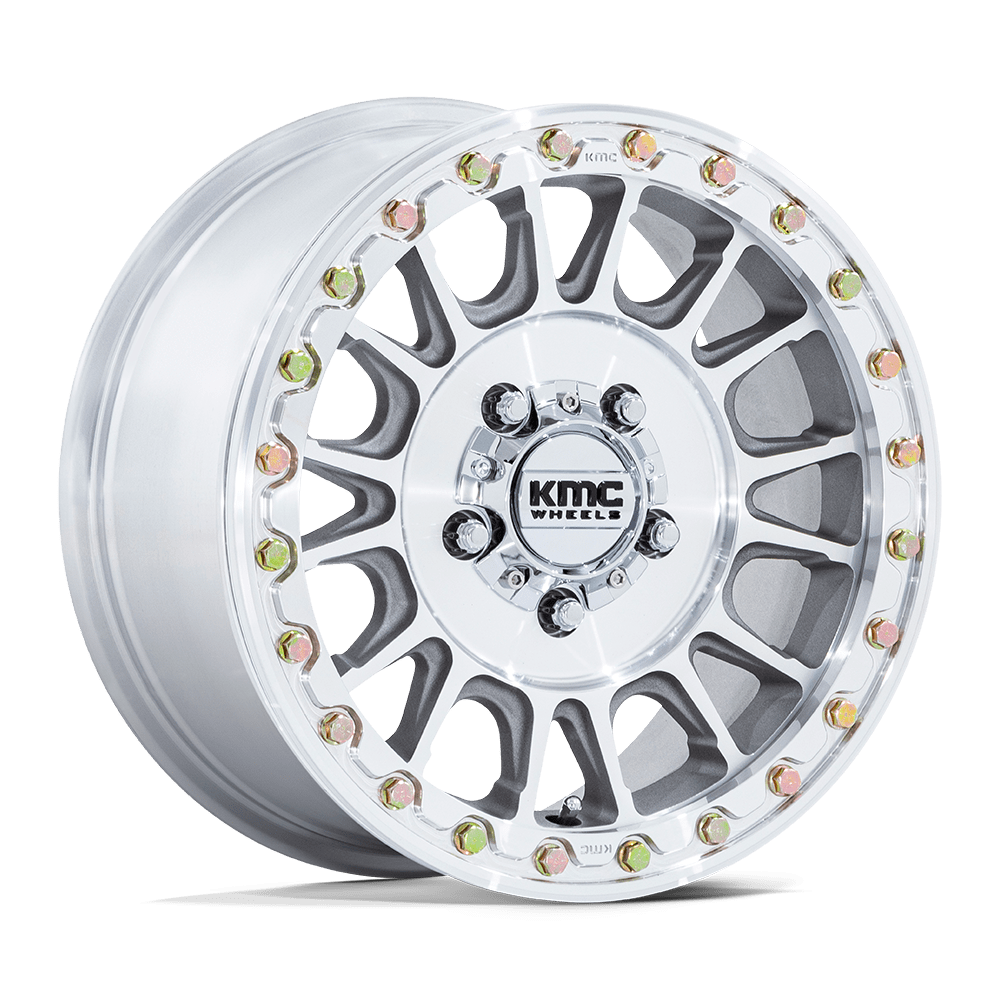 KMC Wheels KS239 Impact UTV Beadlock 15x7 Machined 38mm ET 115.1mm CB 4x156